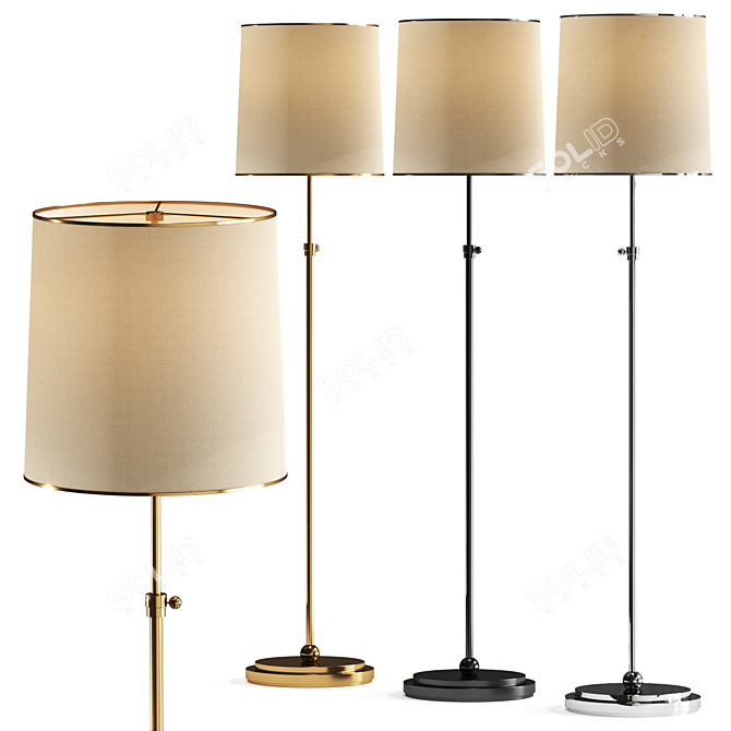 Bryant Floor Lamp Visual Comfort 3D model image 4