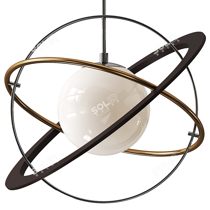 Sleek Apogee Pendant Light 3D model image 1