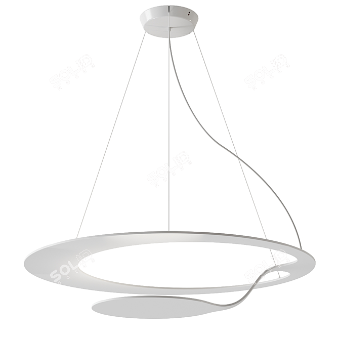 Modern Glu Pendant Lamp Fixture 3D model image 1