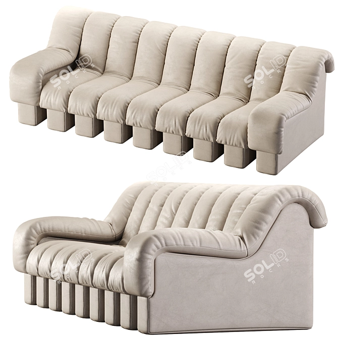 Modular Sofa Ds-600, 2013 Version 3D model image 4