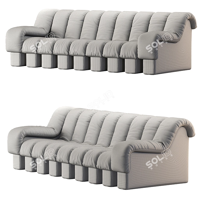 Modular Sofa Ds-600, 2013 Version 3D model image 7