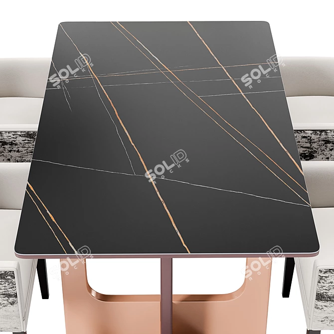 Venus Dining Chair & Astoria Table 3D model image 2