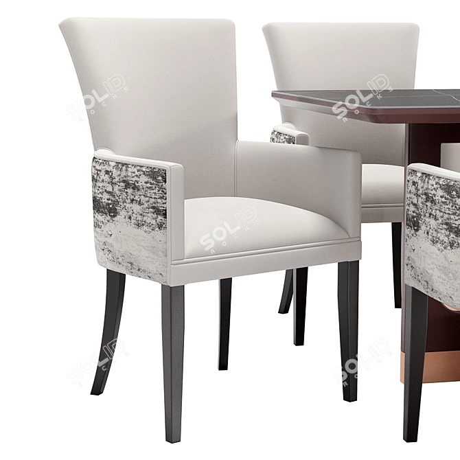 Venus Dining Chair & Astoria Table 3D model image 3