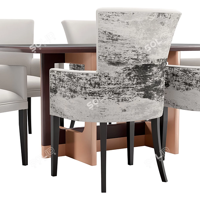 Venus Dining Chair & Astoria Table 3D model image 4