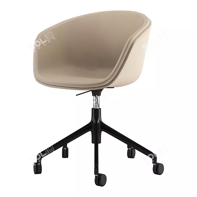 Ergonomic Office Armchair, Modern Design 3D model image 4