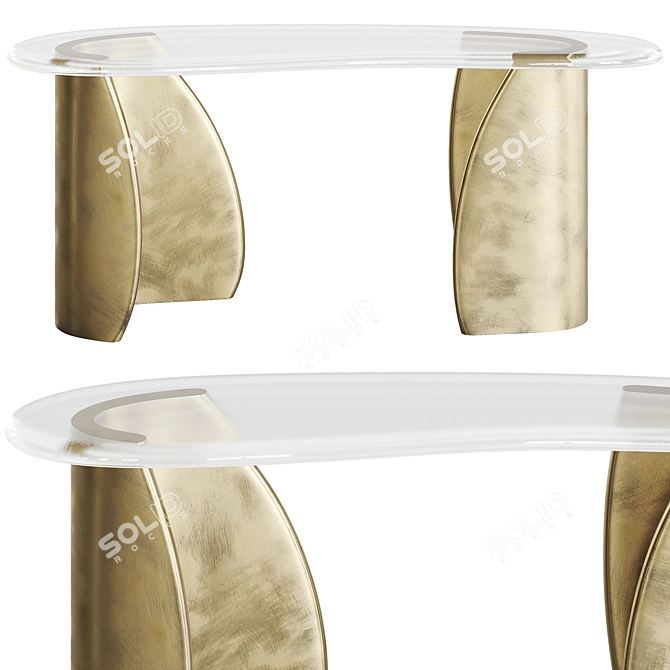 Elegant John Pomp Tidal Console 3D model image 1