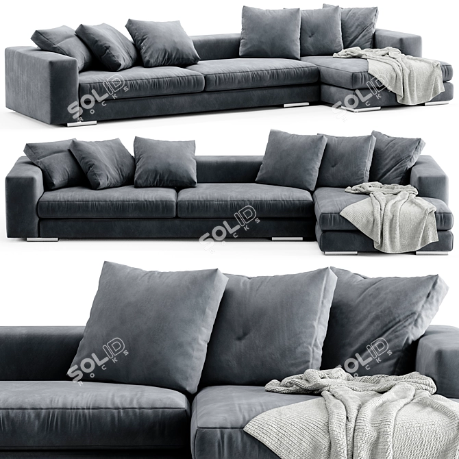 Modern Verzelloni Holden Corner Sofa 3D model image 1