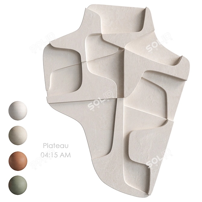 Atelier Plateau Relief Sculpture 3D model image 1