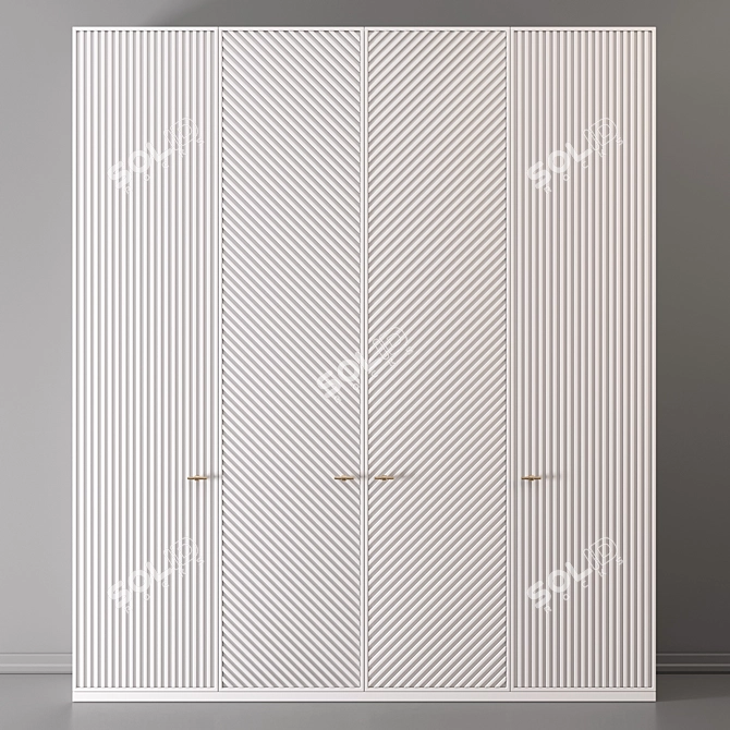  Russian White Cabinet 84 3D model image 1
