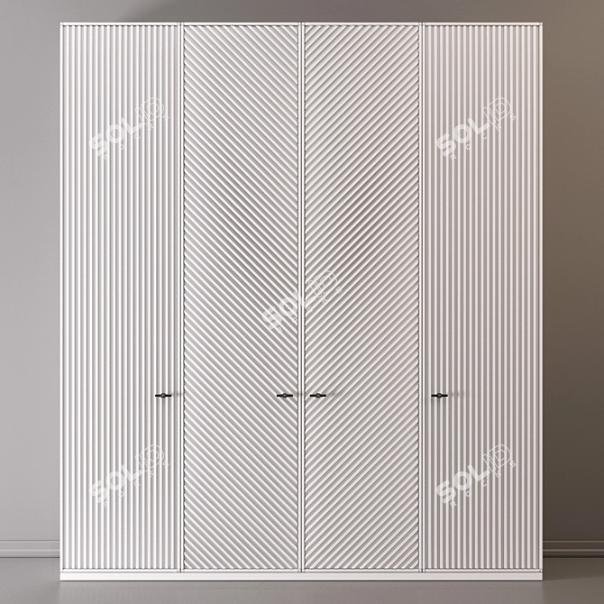  Russian White Cabinet 84 3D model image 2