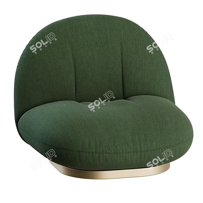 Gubi Pacha Lounge Chair Design 3D model image 5