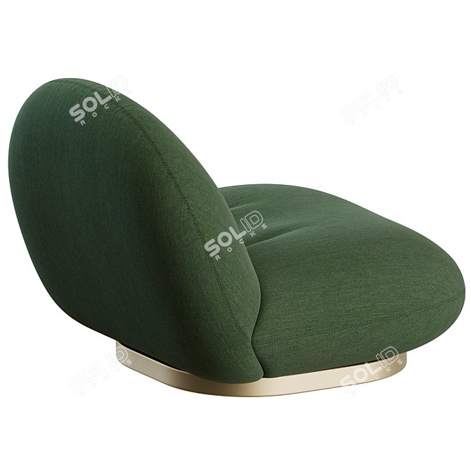 Gubi Pacha Lounge Chair Design 3D model image 6