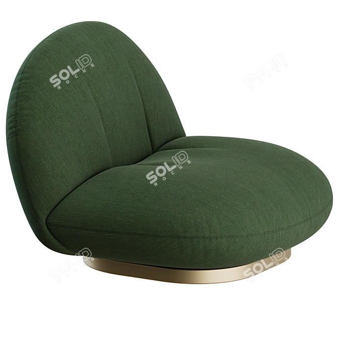 Gubi Pacha Lounge Chair Design 3D model image 7