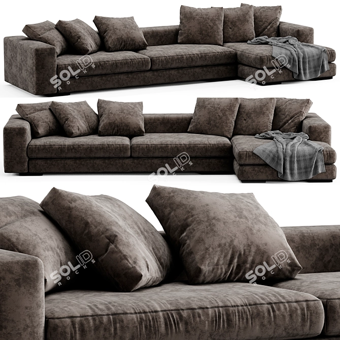 Modern Verzelloni Holden Corner Sofa 3D model image 1