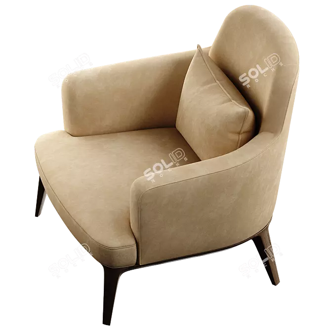 ANE Cozy Armchair for Modern Spaces 3D model image 3