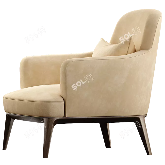 ANE Cozy Armchair for Modern Spaces 3D model image 4