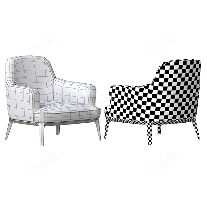 ANE Cozy Armchair for Modern Spaces 3D model image 6