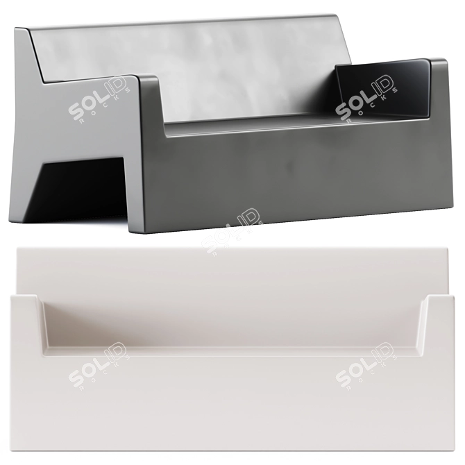 Jut Sofa by Vondom: Sculpted Elegance 3D model image 1