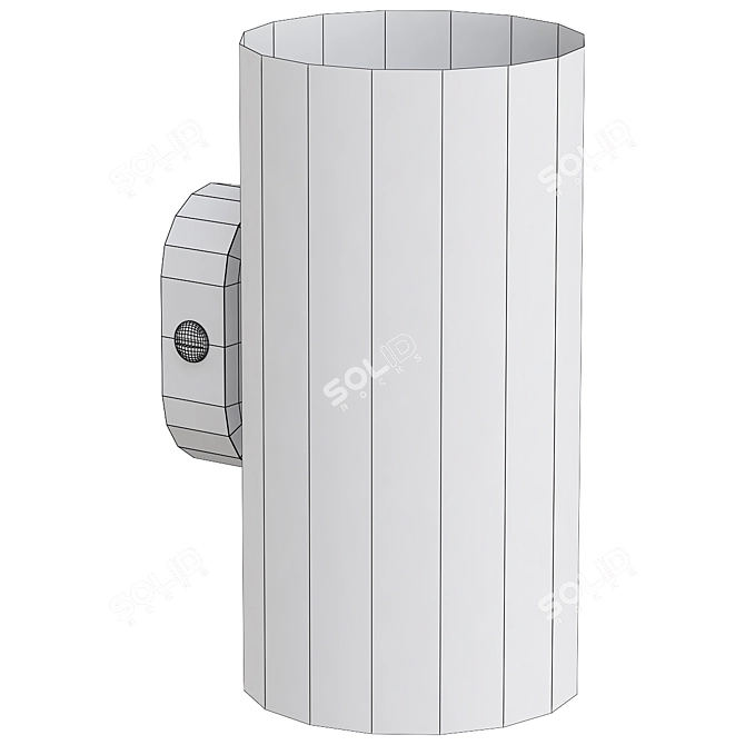 Modern Dual Tone Wall Light 3D model image 2
