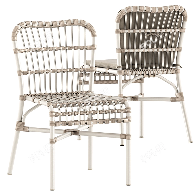 Stylish Lucy Dining Chair 3D model image 1