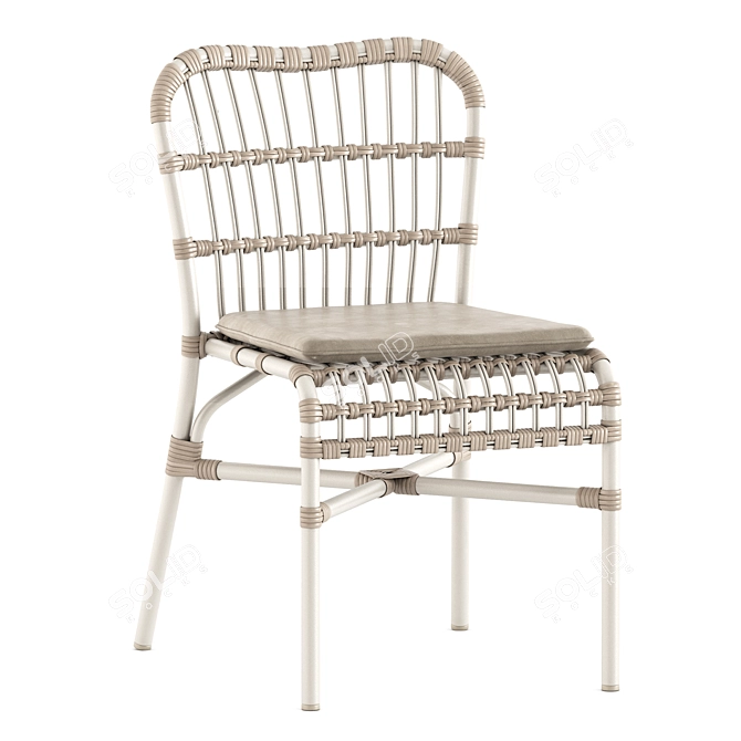 Stylish Lucy Dining Chair 3D model image 8