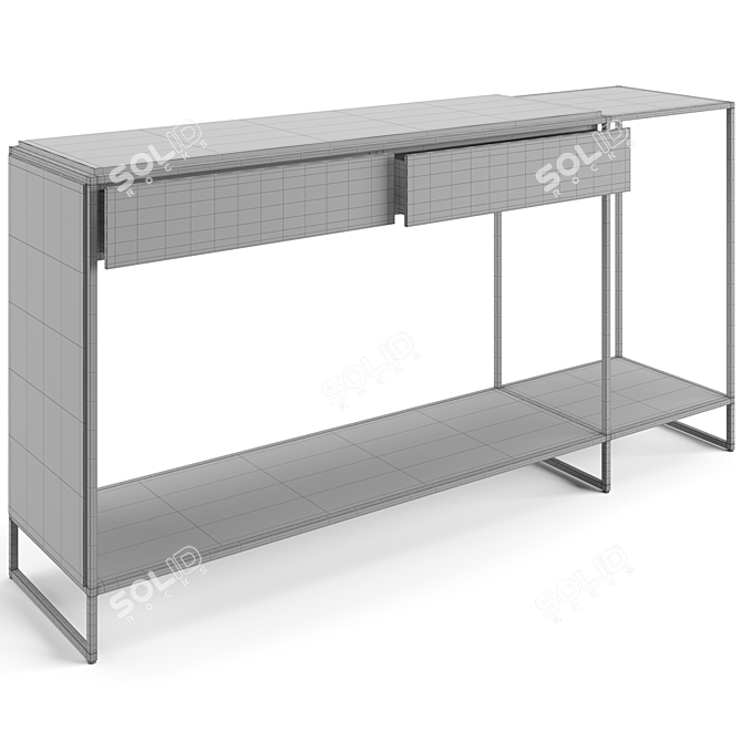 Sleek Visionnaire Mondrian Console 3D model image 3