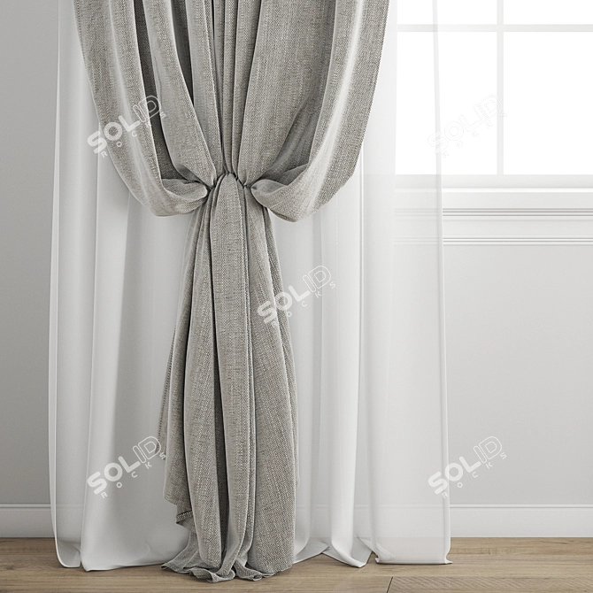 Poly Curtain Model Archive Kit 3D model image 2