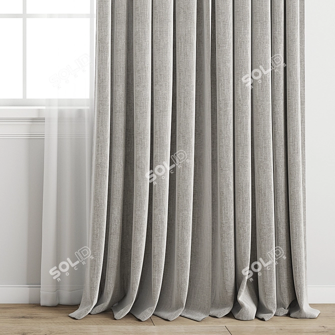 Poly Curtain Model Archive Kit 3D model image 3