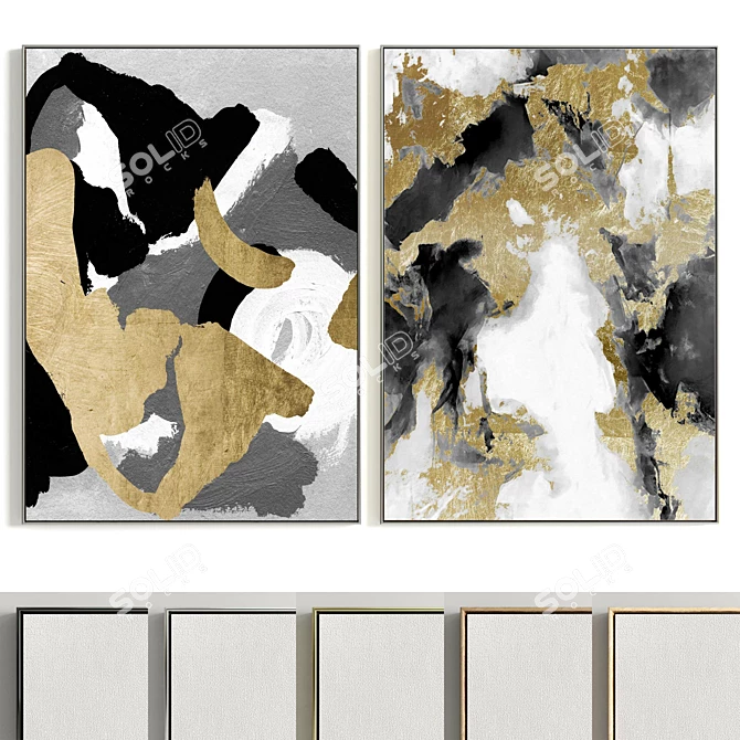  Dual Plaster Frame Set 3D model image 6