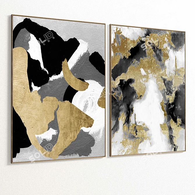  Dual Plaster Frame Set 3D model image 2