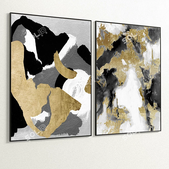  Dual Plaster Frame Set 3D model image 3