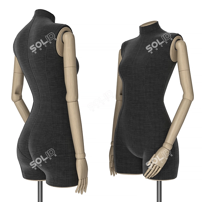  Feminine Display Mannequin 3D model image 1