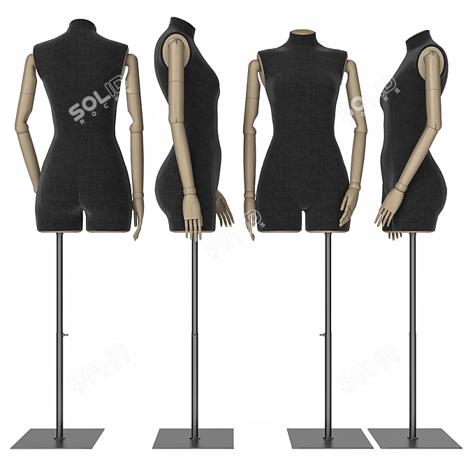  Feminine Display Mannequin 3D model image 2