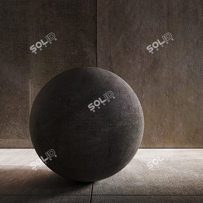 Neural-Enhanced Gris Ceramic Granite 3D model image 2