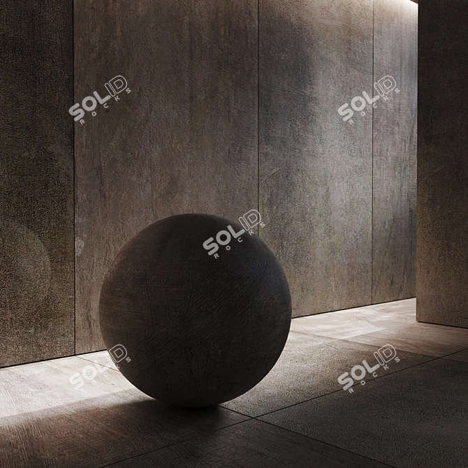 Neural-Enhanced Gris Ceramic Granite 3D model image 3