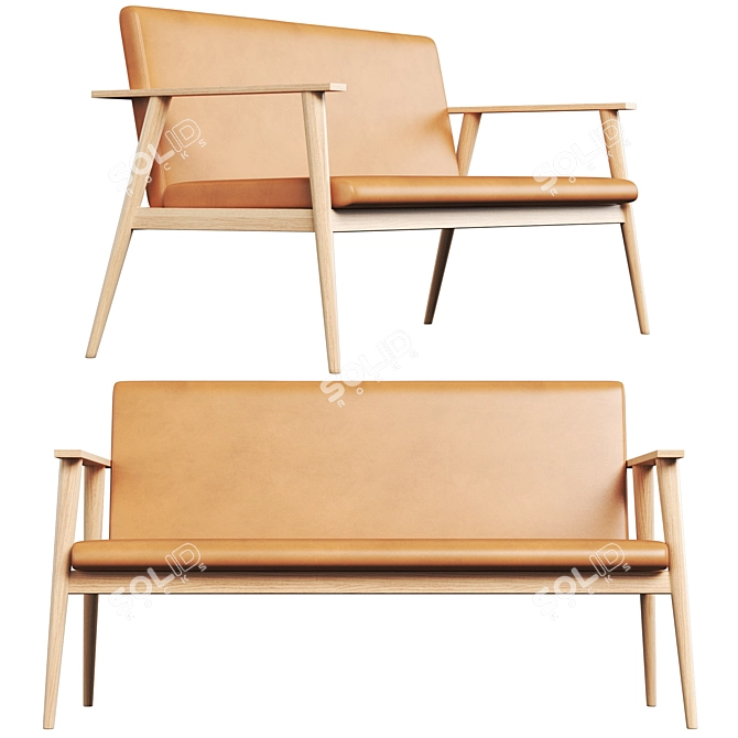 Classic Vintage Sofa 2017 Collection 3D model image 1