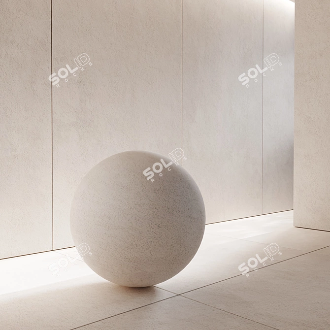 Neural Textured White Ceramic Tiles 3D model image 3