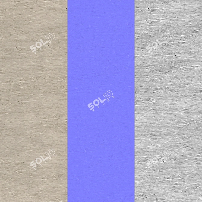 Seamless Stucco Texture Set 3D model image 2