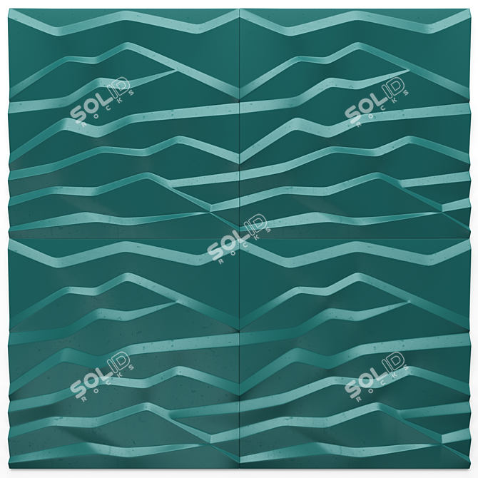 3D Mountain Panel Tiles 3D model image 1