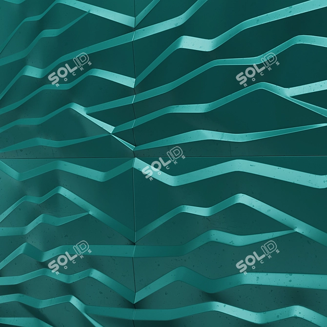 3D Mountain Panel Tiles 3D model image 6