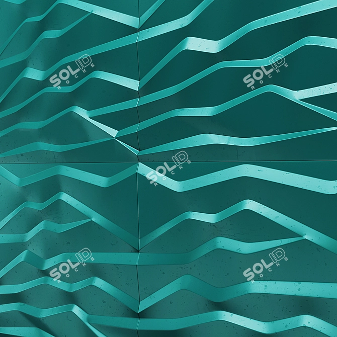 3D Mountain Panel Tiles 3D model image 8