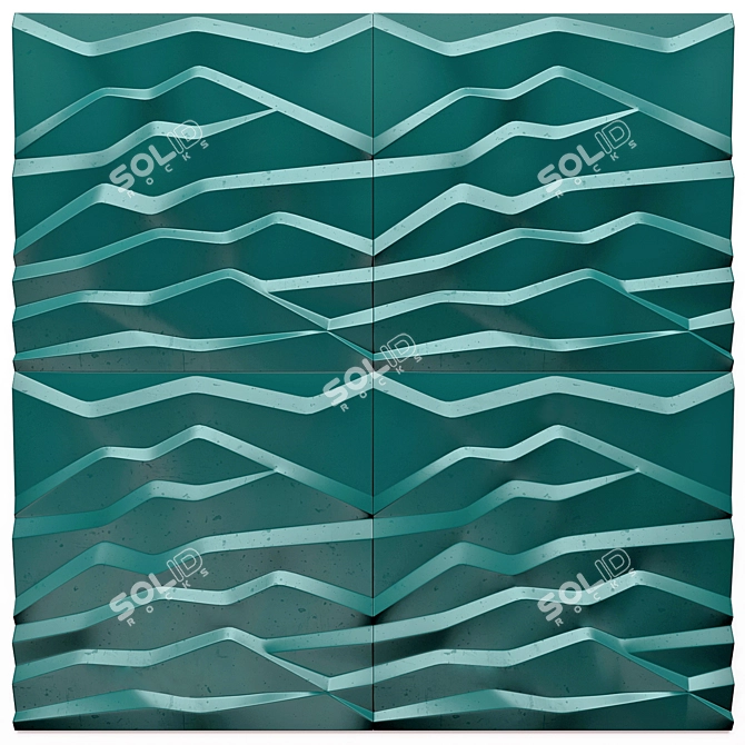 3D Mountain Panel Tiles 3D model image 9