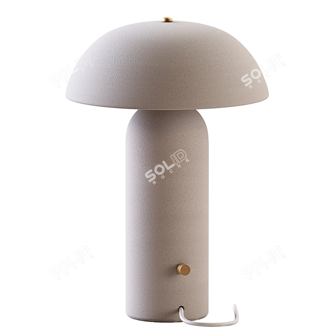 Tera Lamp: Contemporary Ceramic Design 3D model image 2
