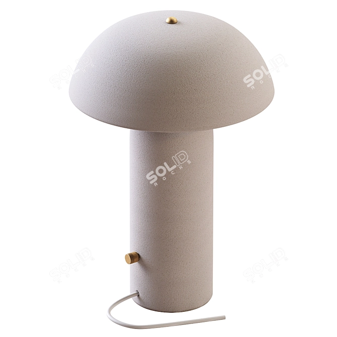 Tera Lamp: Contemporary Ceramic Design 3D model image 3