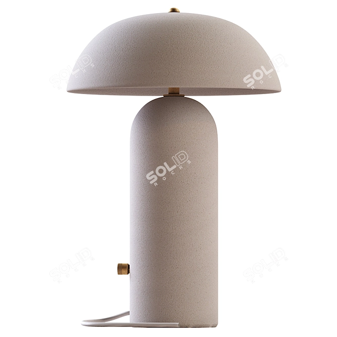Tera Lamp: Contemporary Ceramic Design 3D model image 4