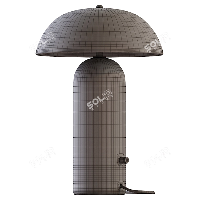 Tera Lamp: Contemporary Ceramic Design 3D model image 5