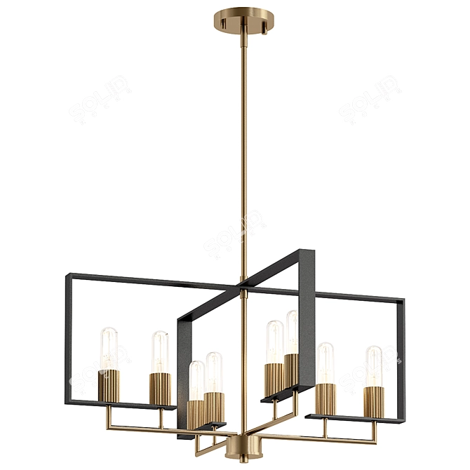 Chicago PM 3D Chandelier Model 3D model image 1