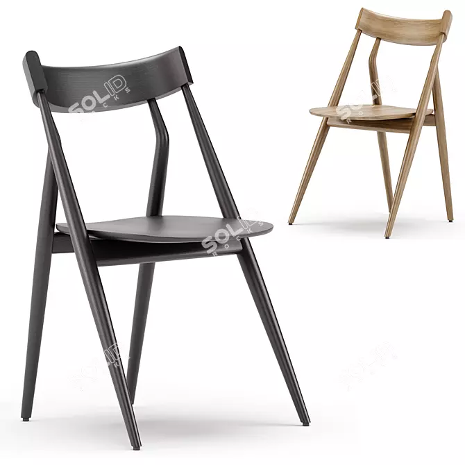 Sleek LIZZY Chair - Arflex 3D model image 1