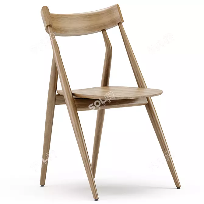 Sleek LIZZY Chair - Arflex 3D model image 2