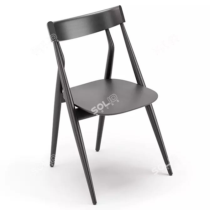 Sleek LIZZY Chair - Arflex 3D model image 3